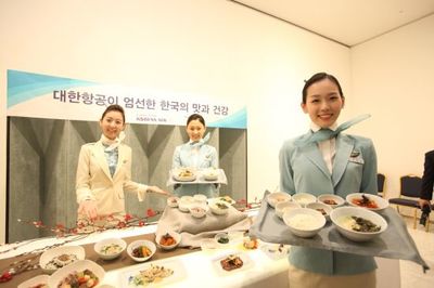 云端上的味蕾盛宴 大韩航空首推传统韩式料理全餐服务